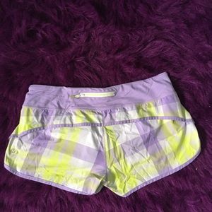 Lululemon speed shorts